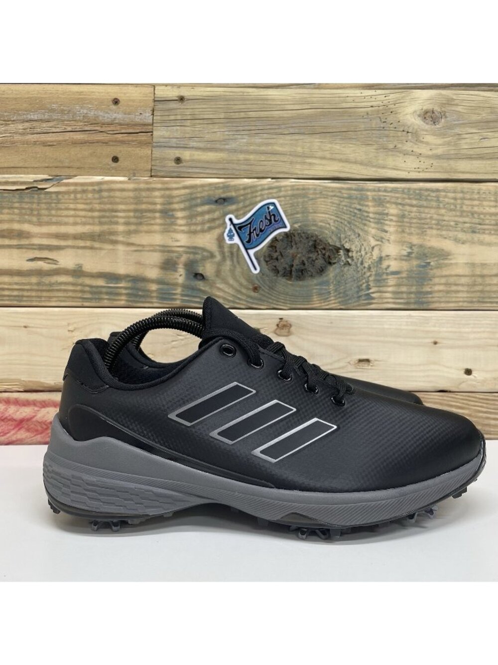Adidas ZG23 Athletic Spiked Golf Sneakers Men’s Size 9 Black Gunmetal Gray